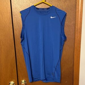 Nike Pro Royal Blue Sleeveless Top
